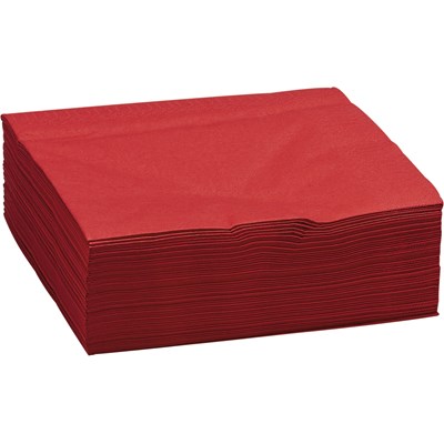 Serviettes rouge 33 × 33 cm