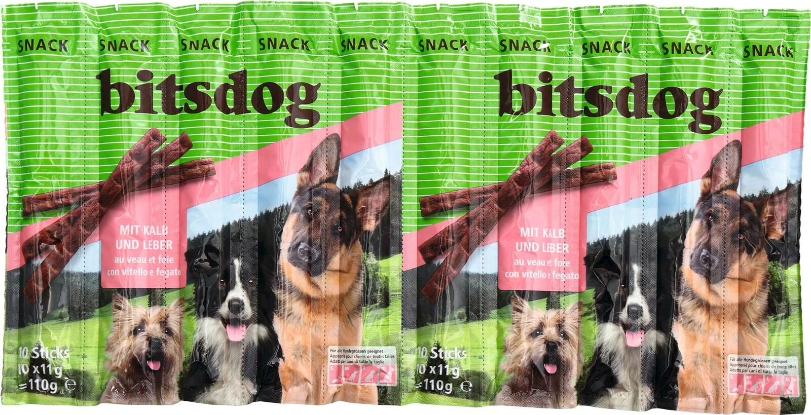 Hundesticks Kalb/Leber 10×11 g