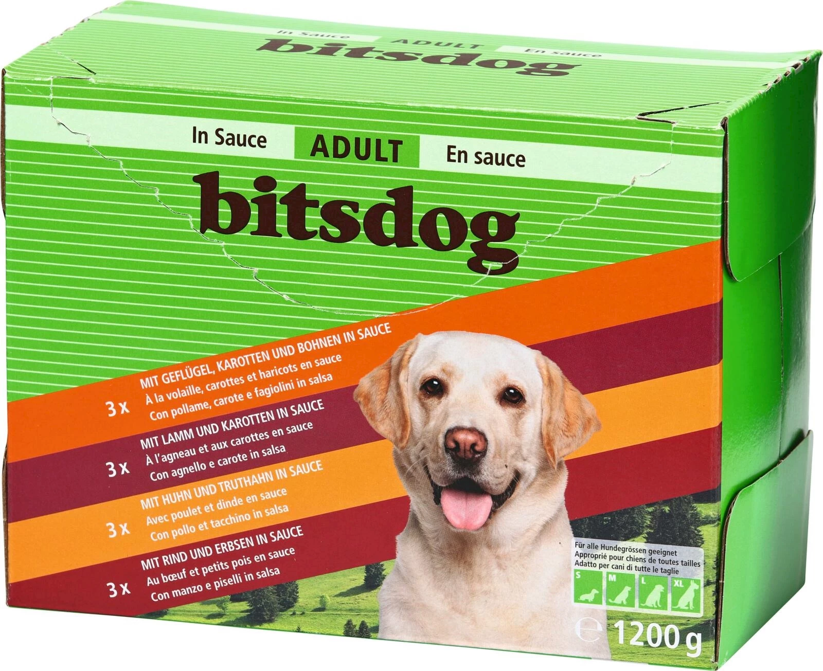 Aliment chiens en sauce 12 × 100 g