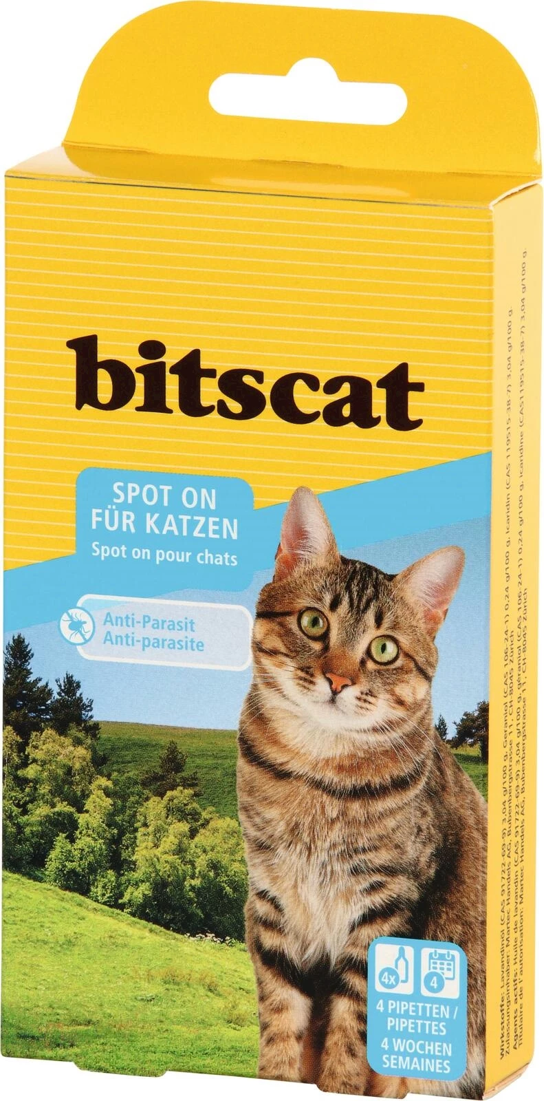 Spot on für Katzen bitscat 4 x 1 ml