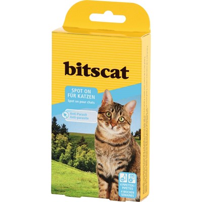 Spot on für Katzen bitscat 4 x 1 ml
