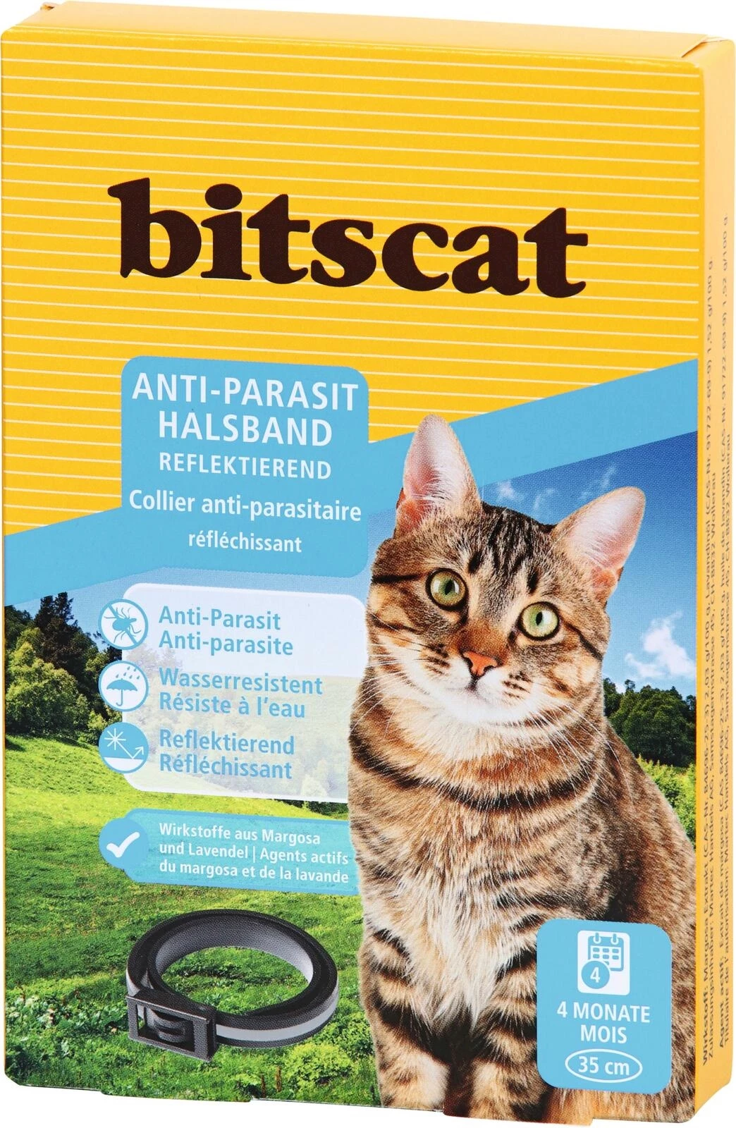 Anti-Parasit Halsband reflekt. 35 cm