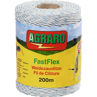 Weidezaunlitze FastFlex Agraro 200m