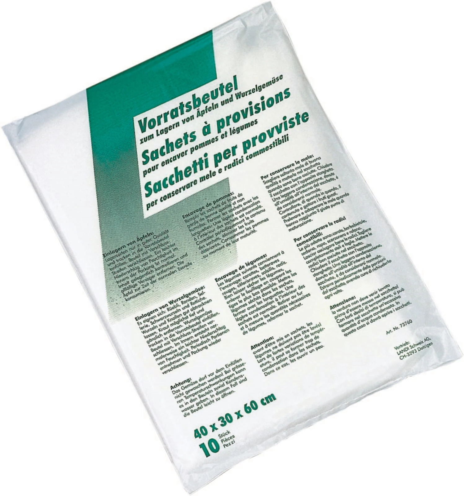 Vorratsbeutel 40 x 30 x 60 cm