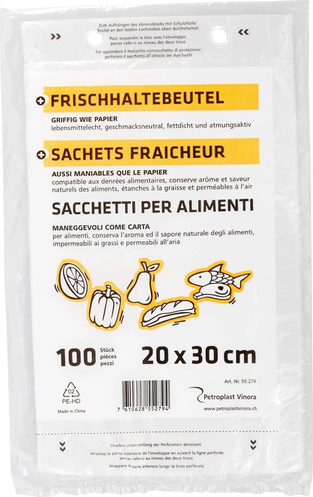 Frischhaltebeutel 20 × 30 cm