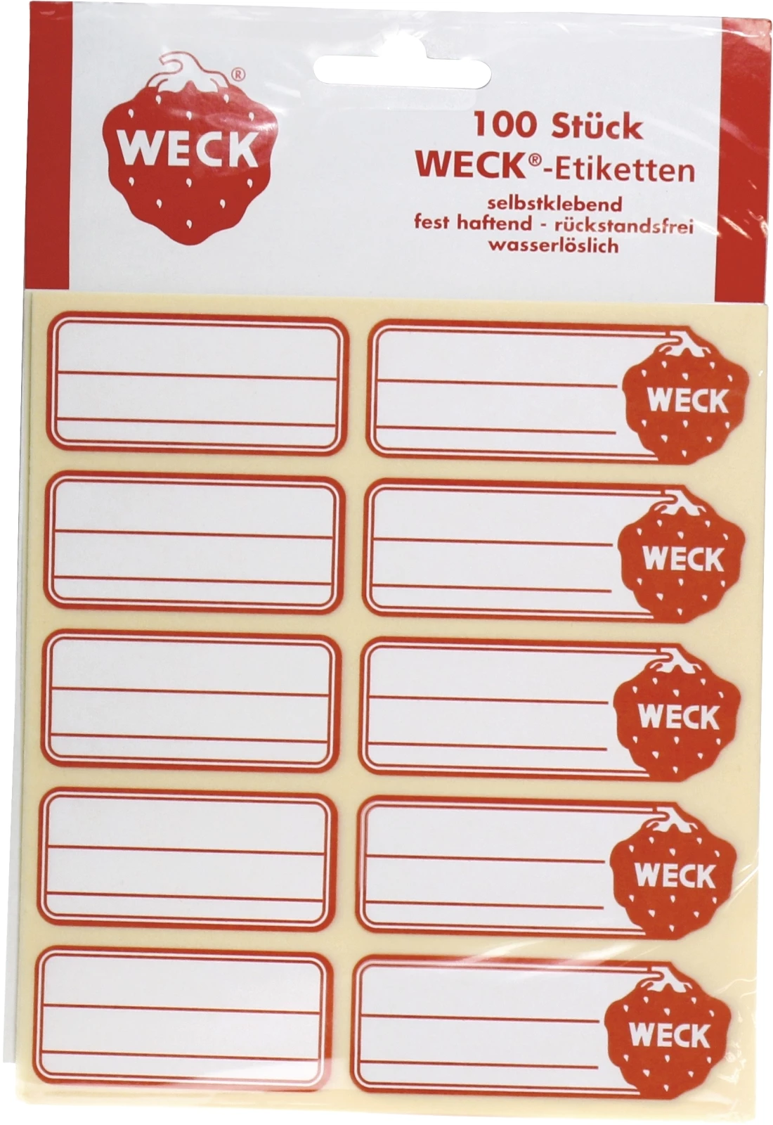 Etikette für Sterilisierglas