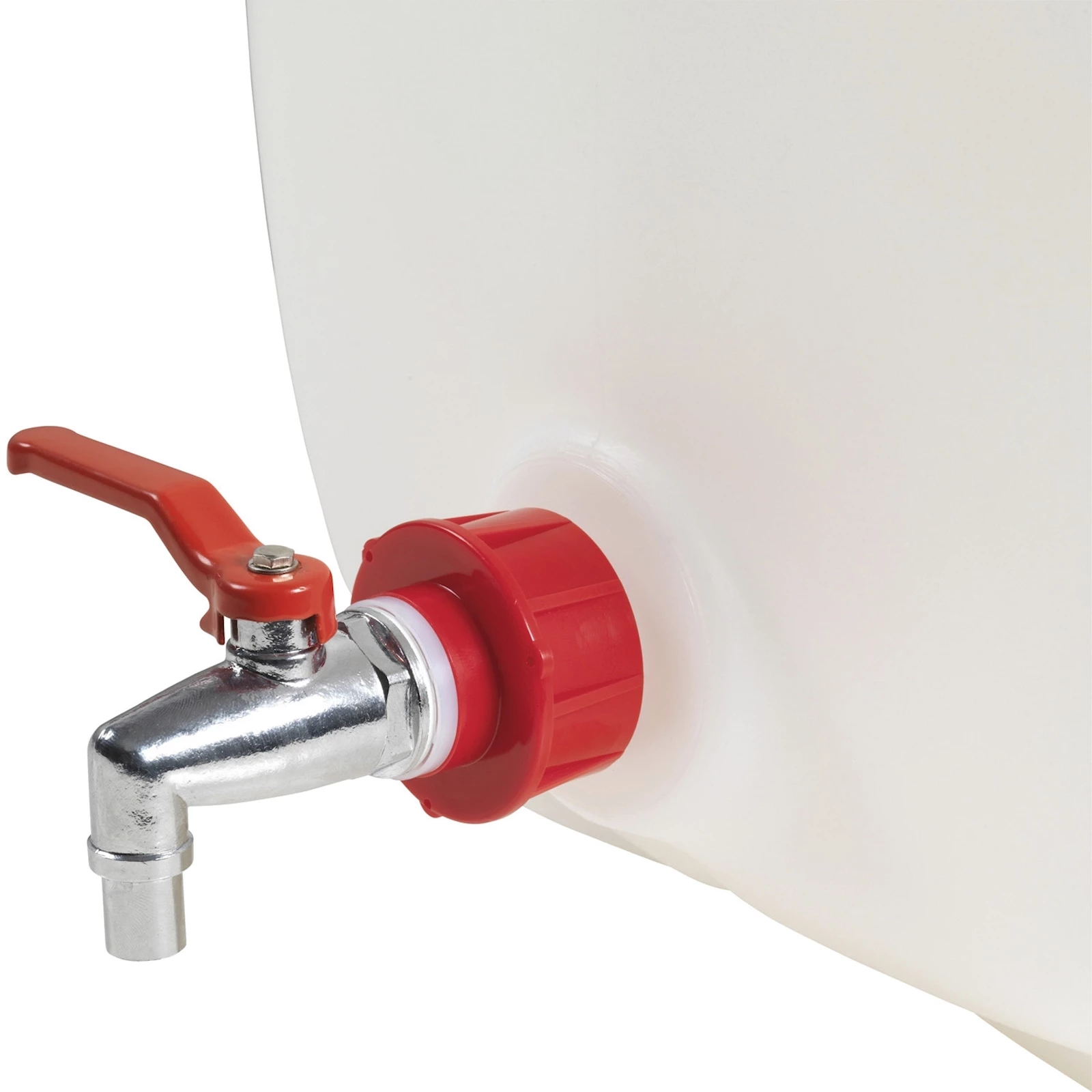 Auslaufhahn verchromt zu Off-Fass