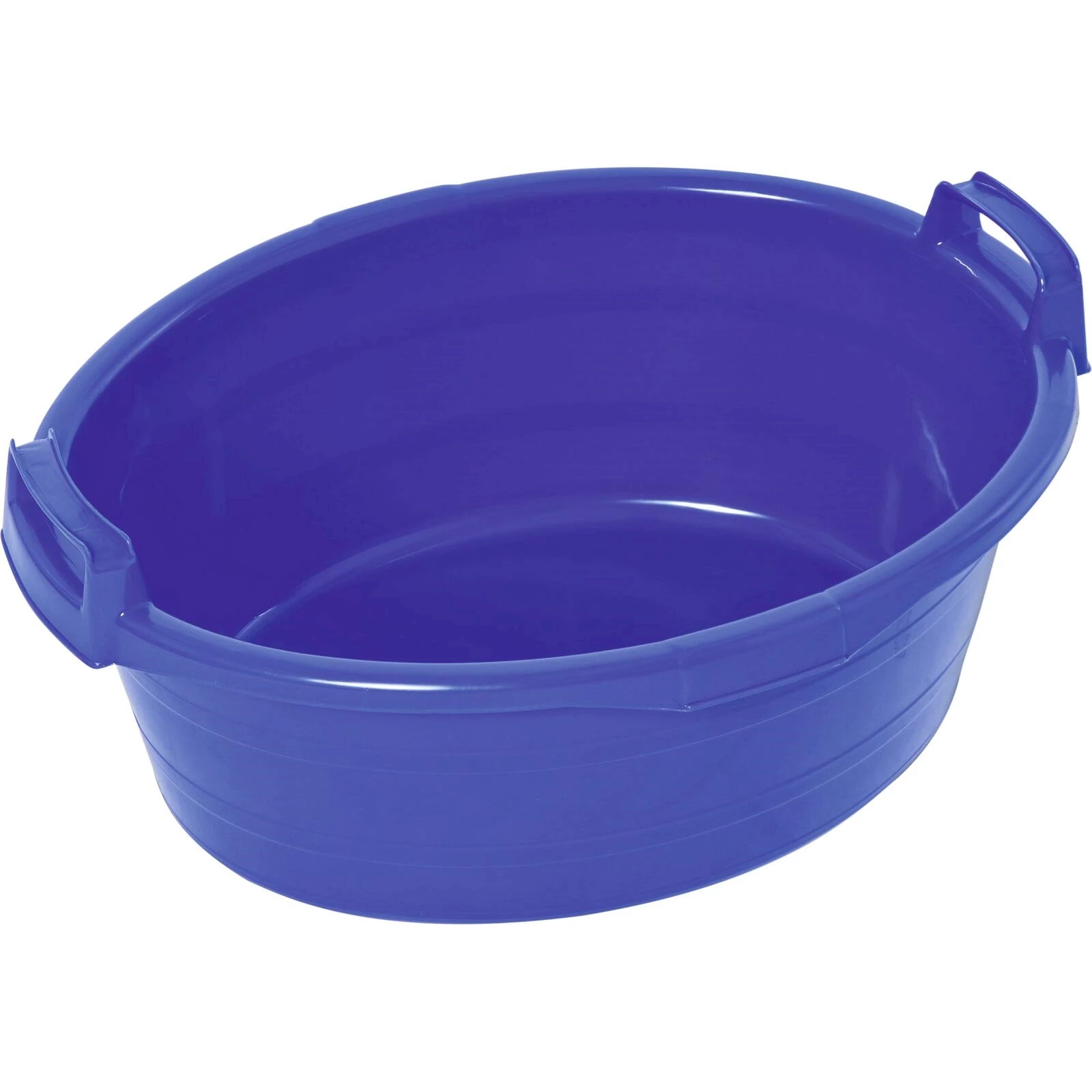 Plastiken Bassine Ronde 40 Litres Bleu - Bassine Ménage Grande Capacité 48 Cm Diamètre