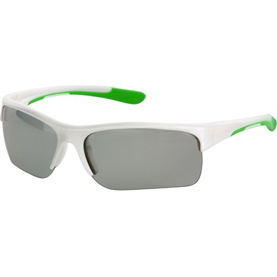 Sportbrille weiss/grün