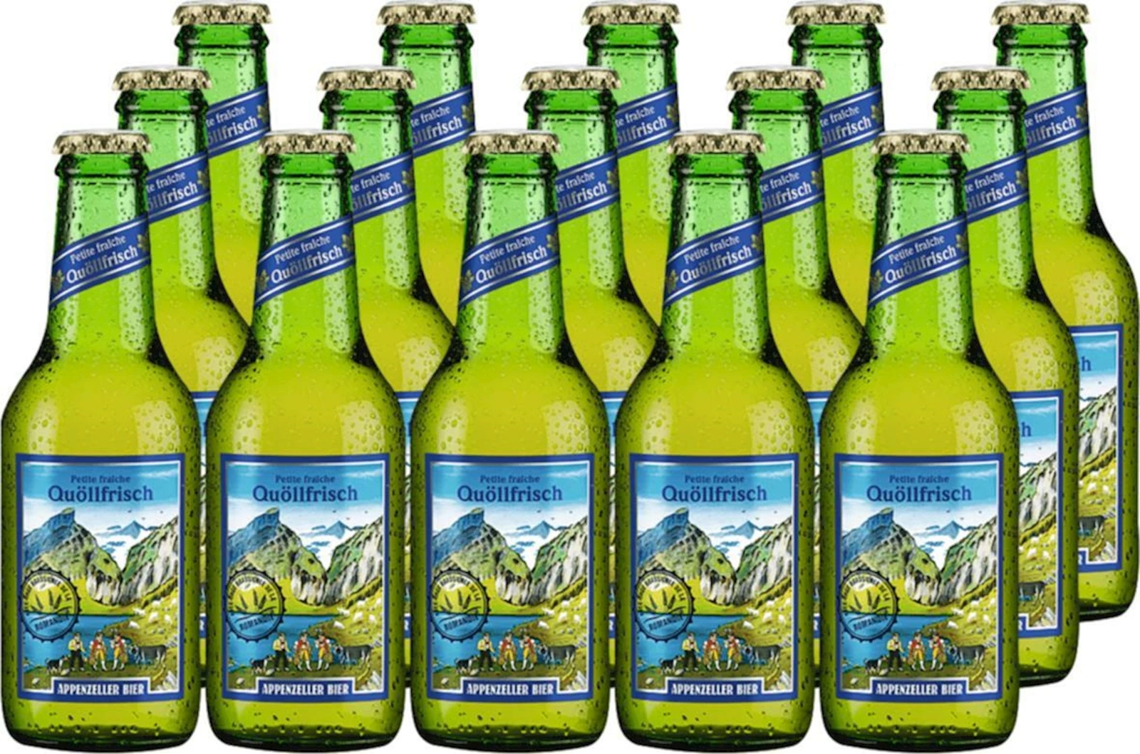 Bier Quöllfrisch 15 × 33 cl