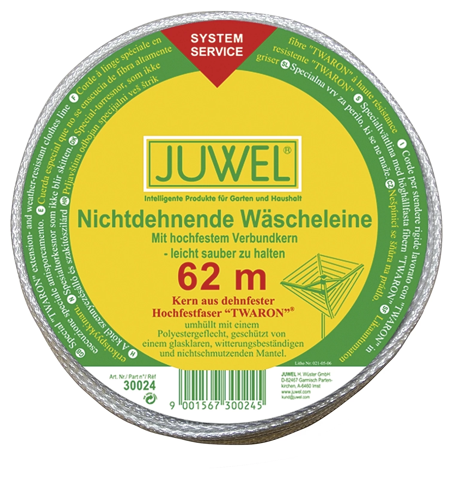 Wäscheleine Twaron 62 m