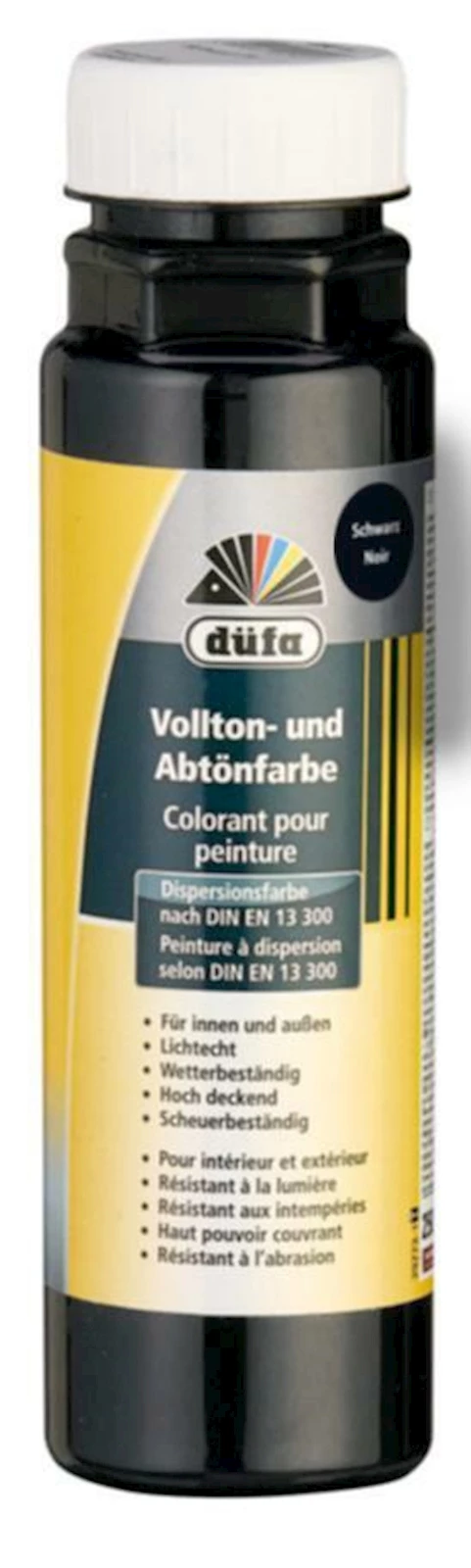 Voll- u. Abtönfarbe Schwarz 250 ml