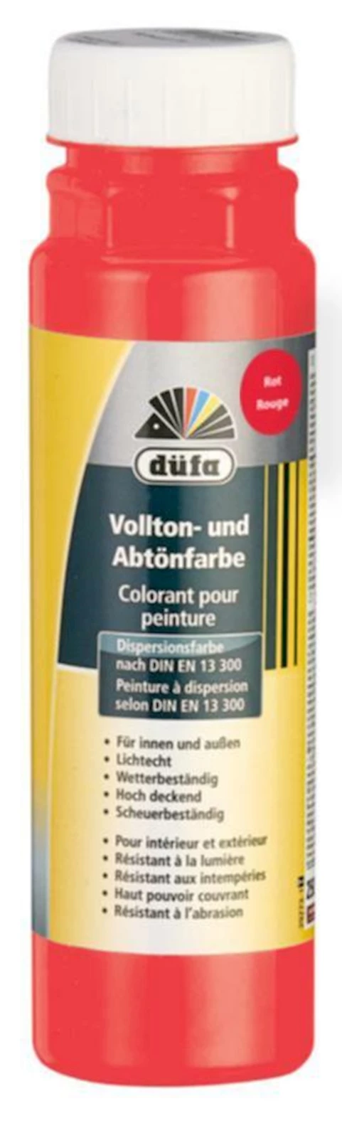 Voll- u. Abtönfarbe Rot 250 ml