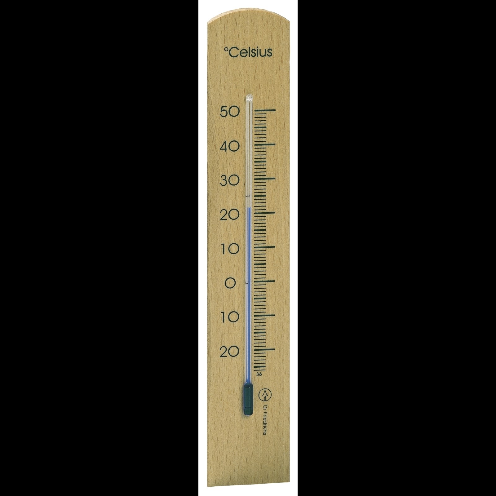 Thermomètre intérieur en bois