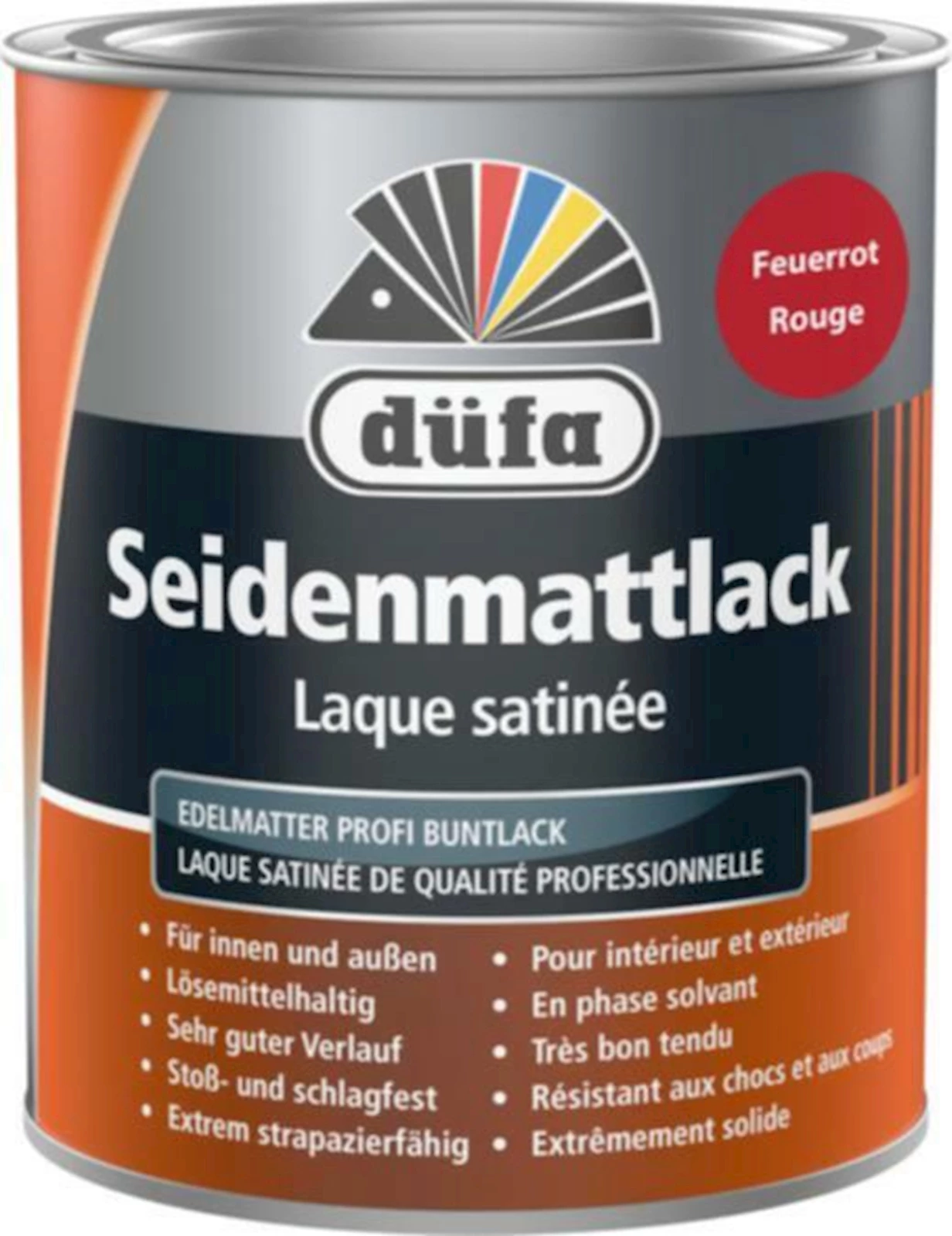 Seidenmattlack Feuerrot 750 ml