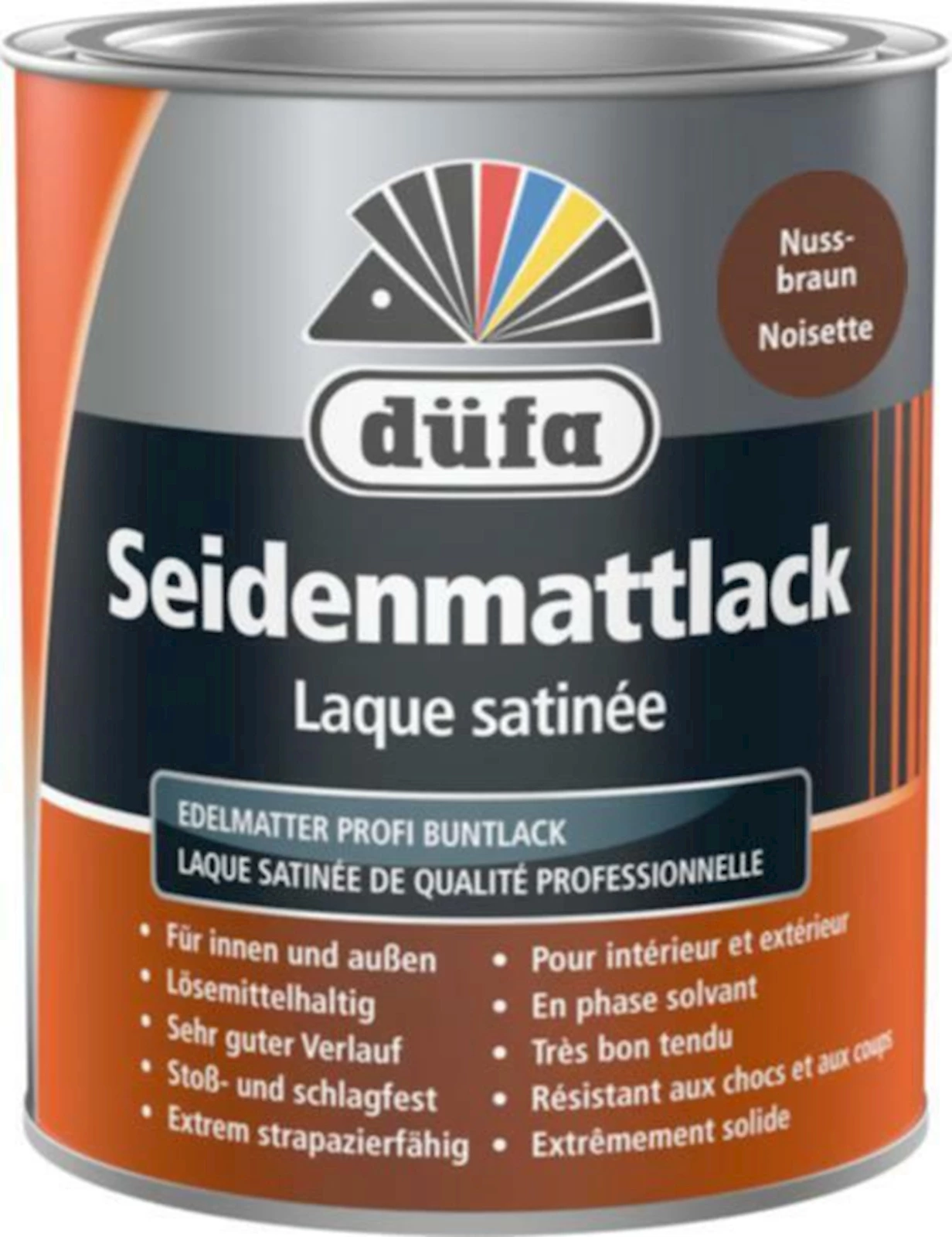 Seidenmattlack Nussbraun 750 ml