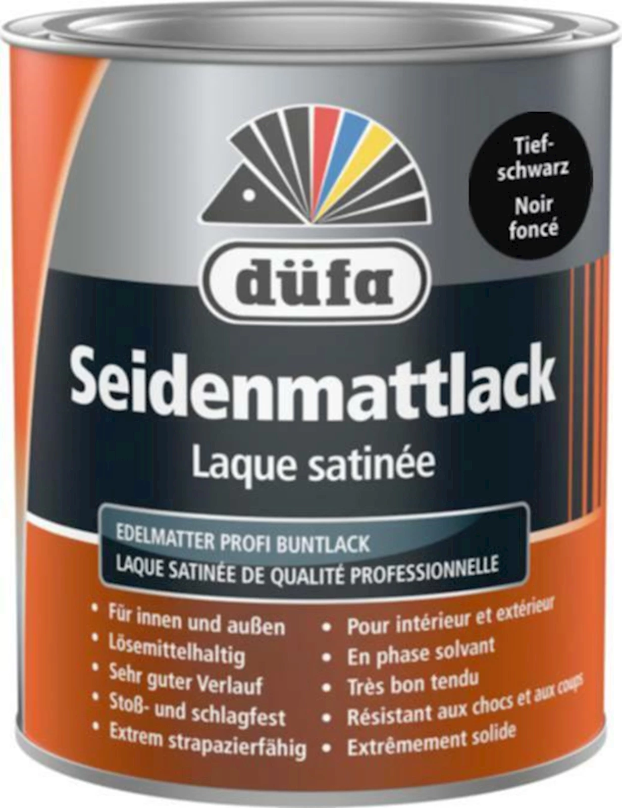 Seidenmattlack Tiefschwarz 750 ml