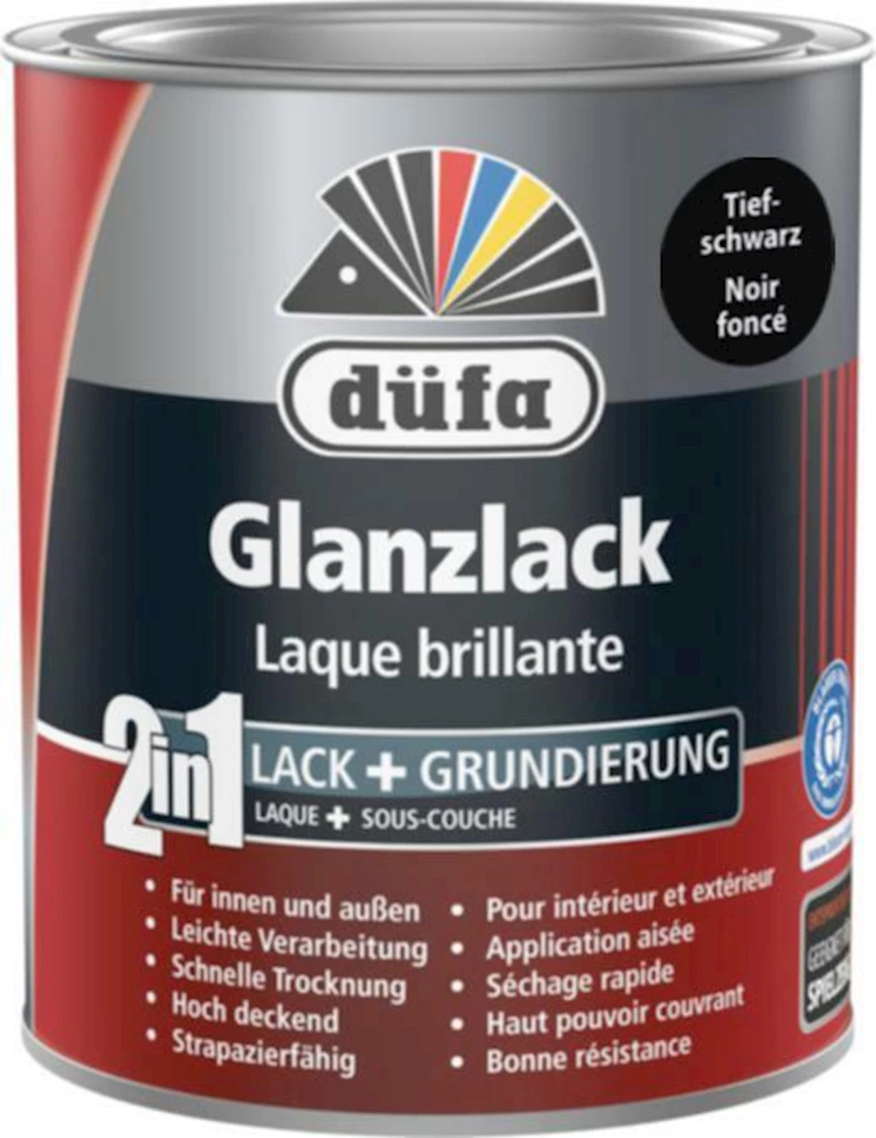 Acryllack Glanz Tiefschwarz 375 ml
