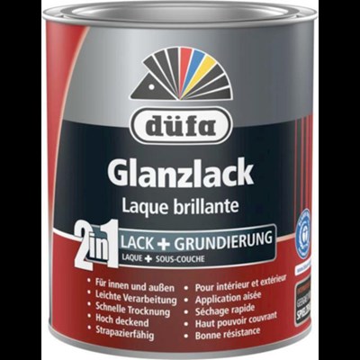 Acryllack Glanz Silbergrau 750 ml