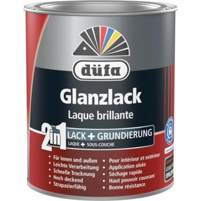 Acryllack Glanz Nussbraun 750 ml