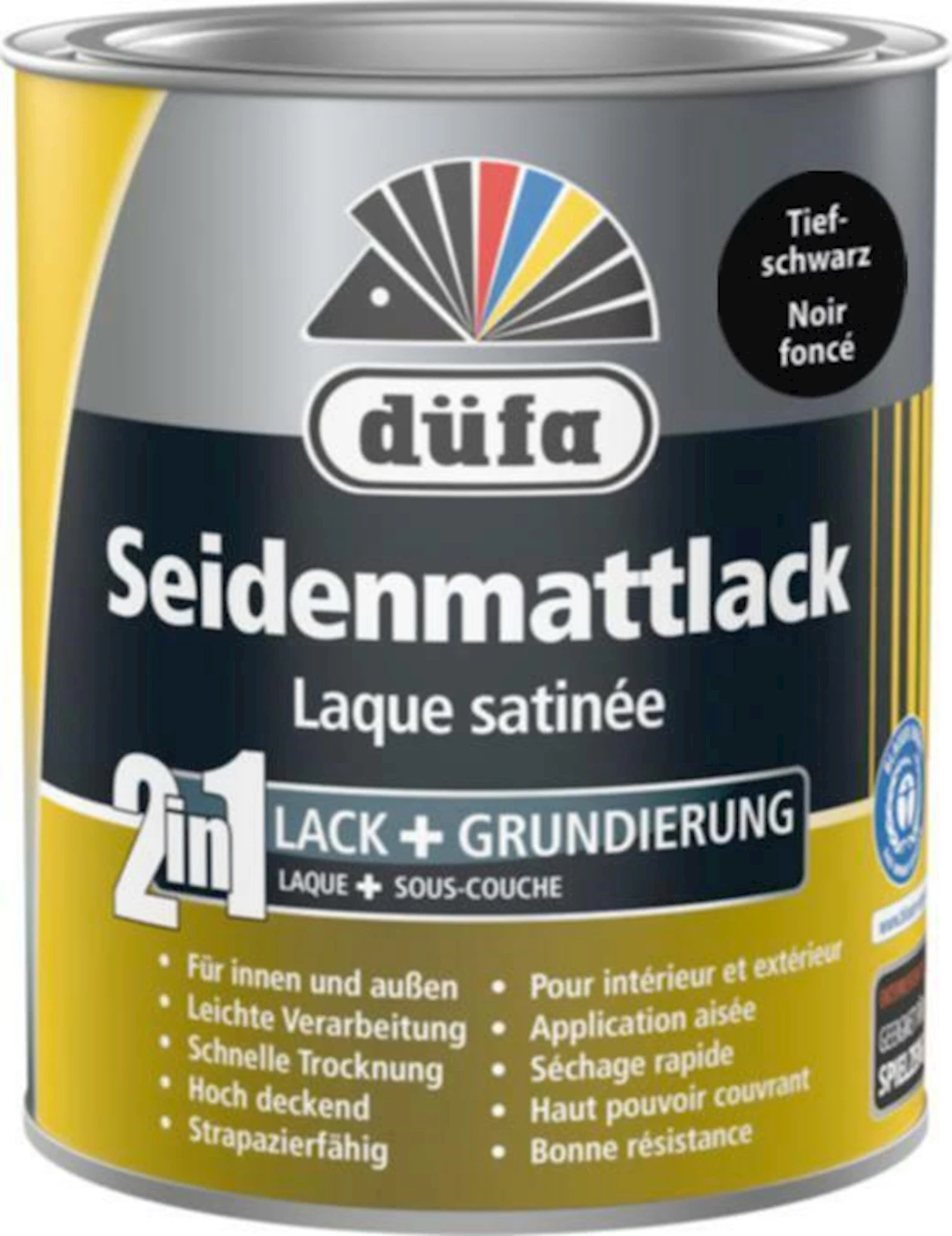 Acryll. Seidenm. Tiefschwarz 375 ml