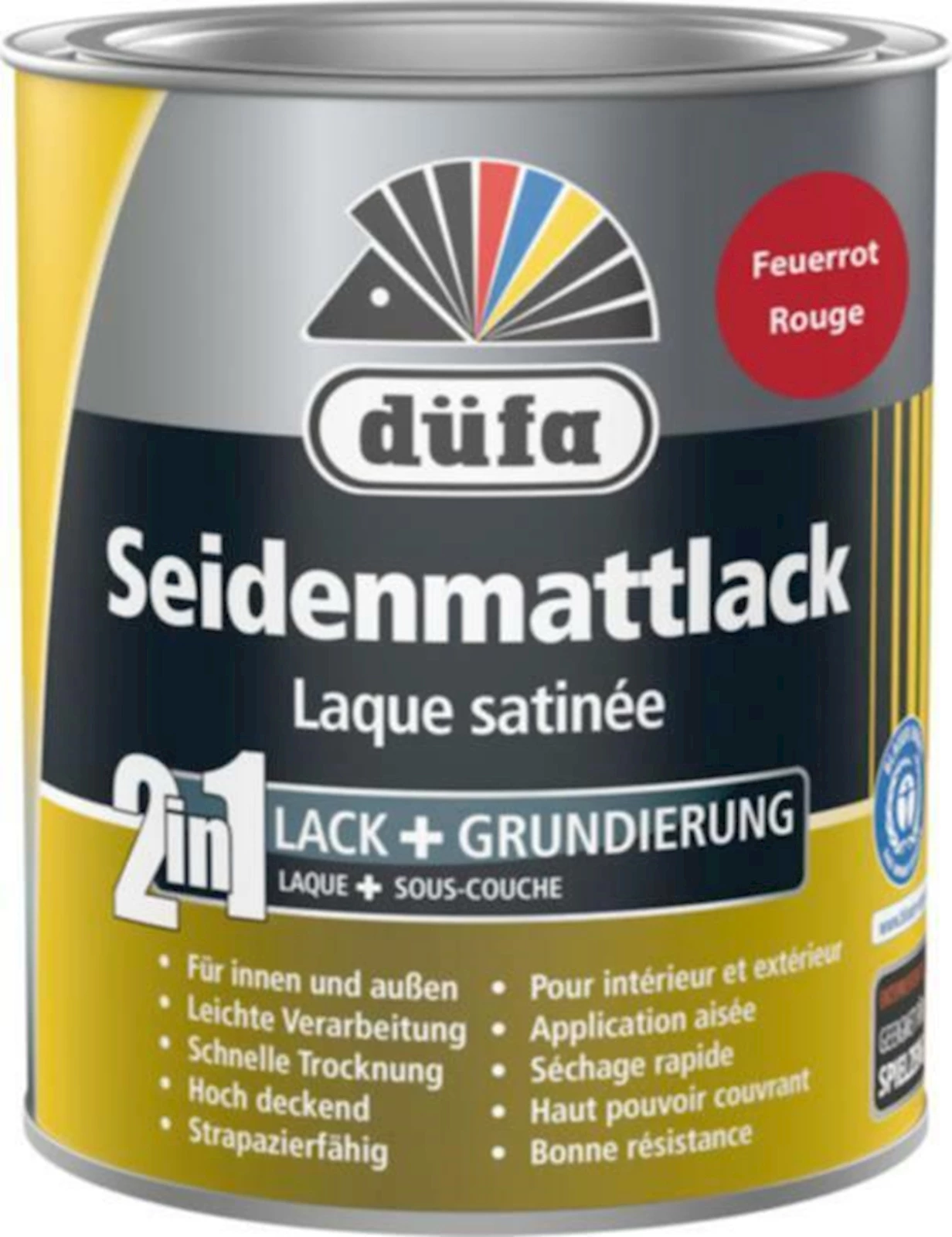 Acryll. Seidenm. Feuerrot 750 ml