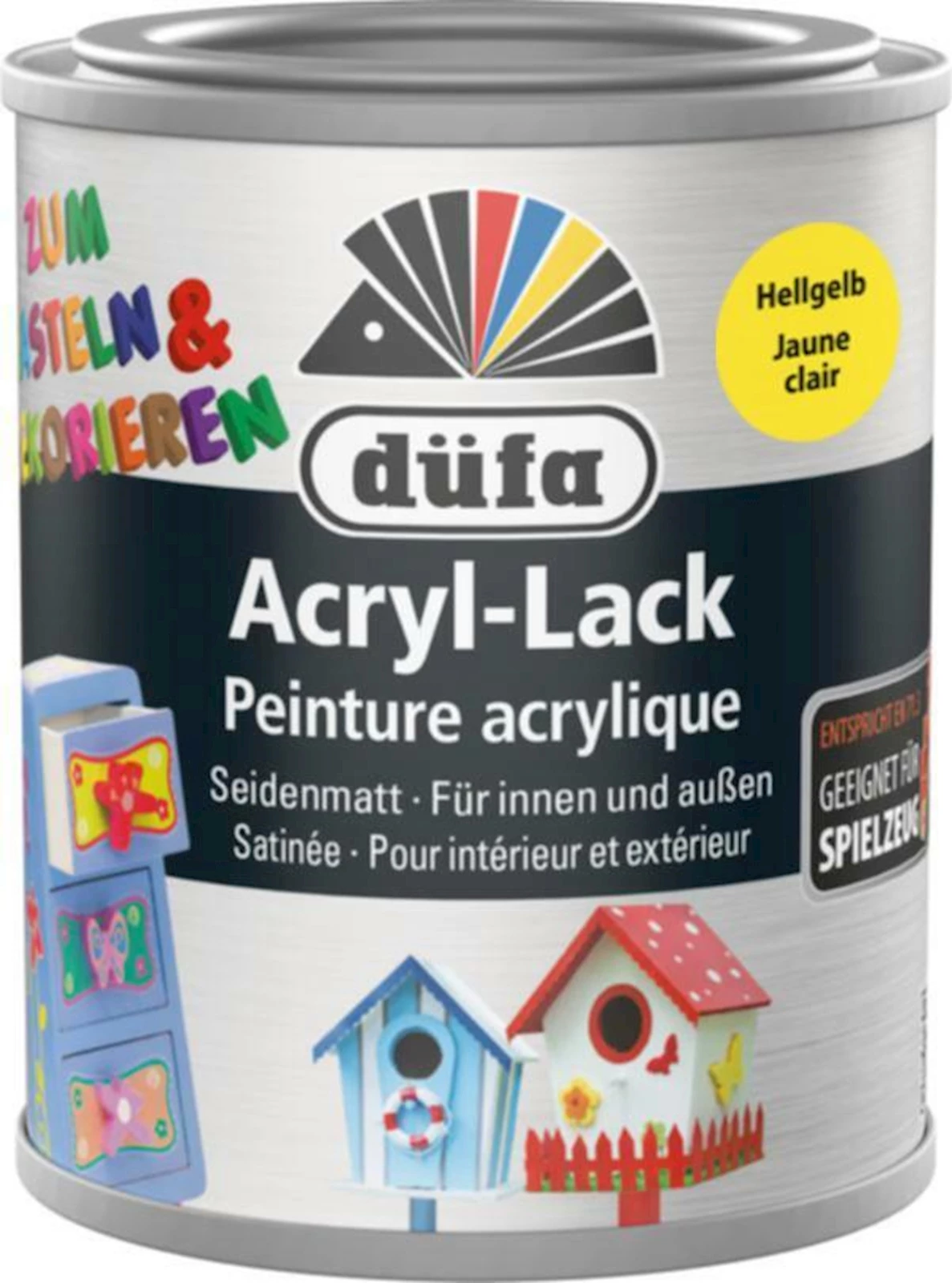 Acryl-Bastellack hellgelb 125 ml