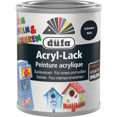 Acryl-Bastellack schwarz 125 ml