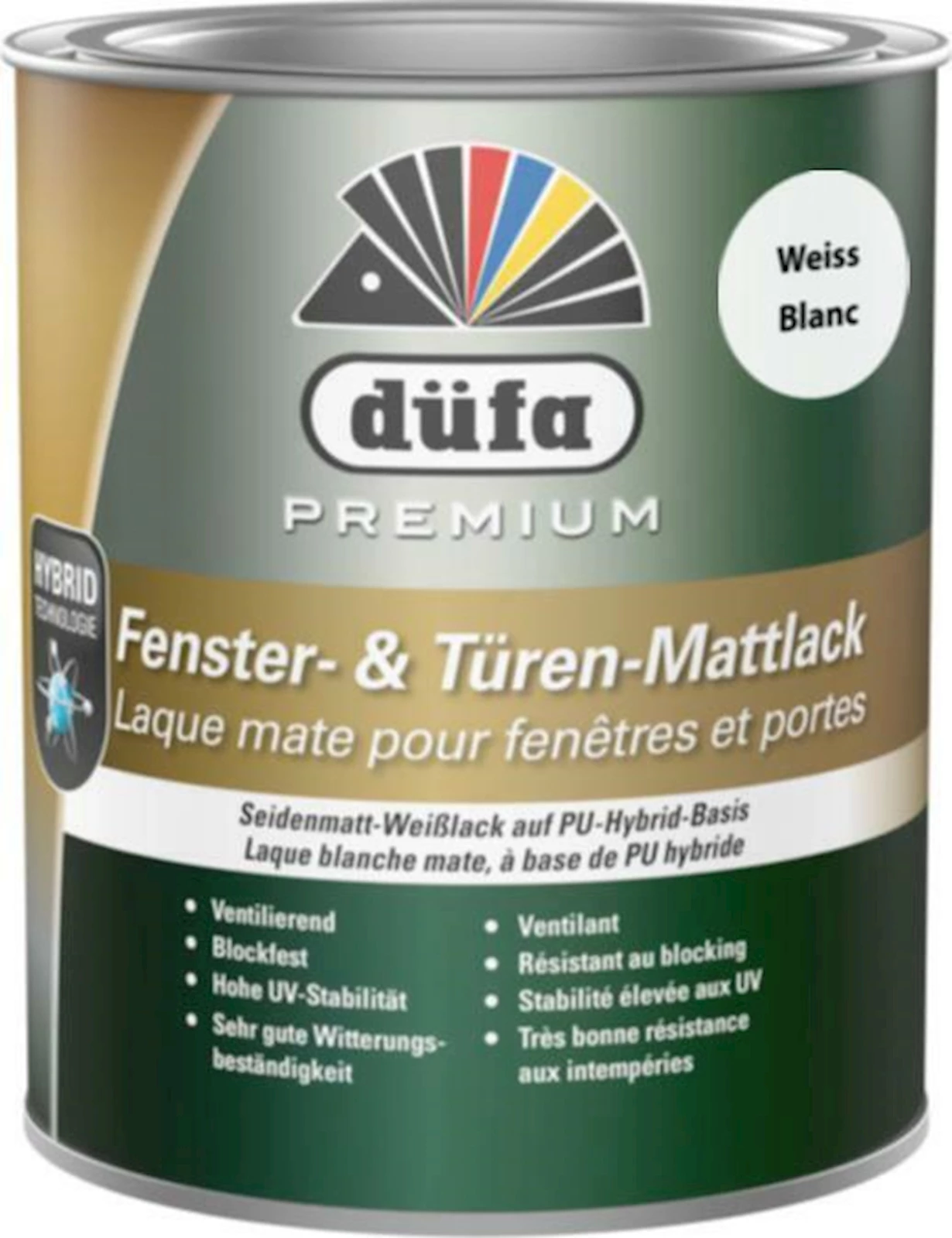 Laque fenêtres/portes blanc sat. 750ml