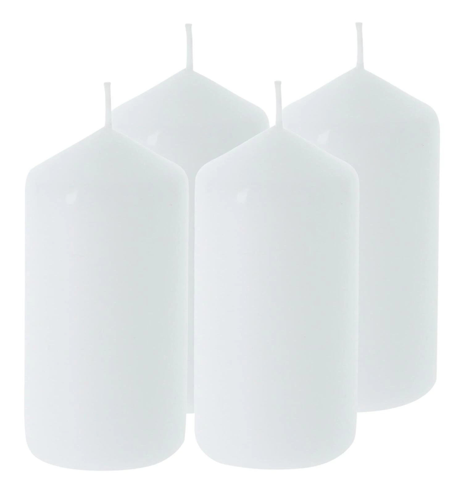 Zylinderkerze weiss 5 × 10 cm