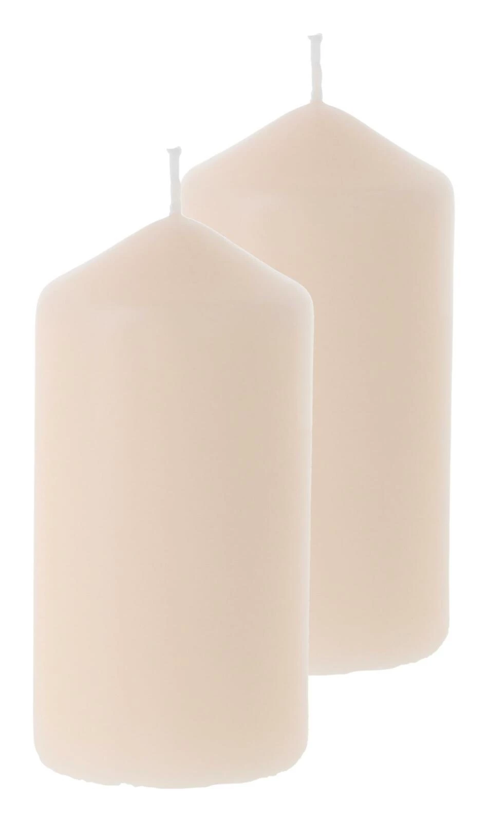 Zylinderkerze champagner 6 × 12 cm