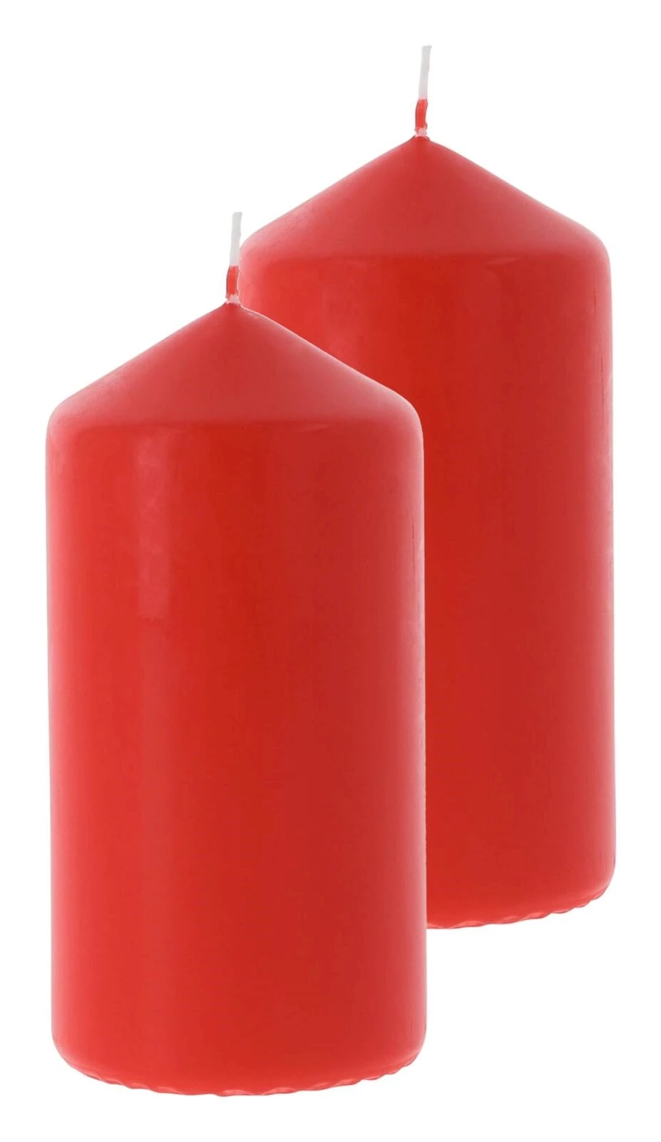 Bougie cylindrique rouge 6×12cm