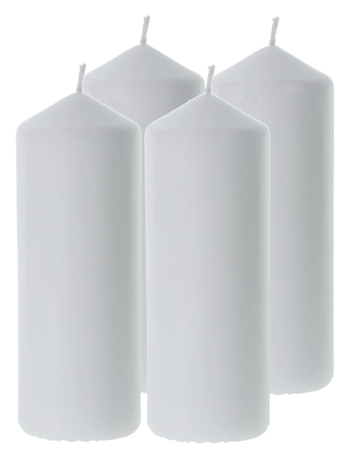Zylinderkerze weiss 6 × 16,5 cm