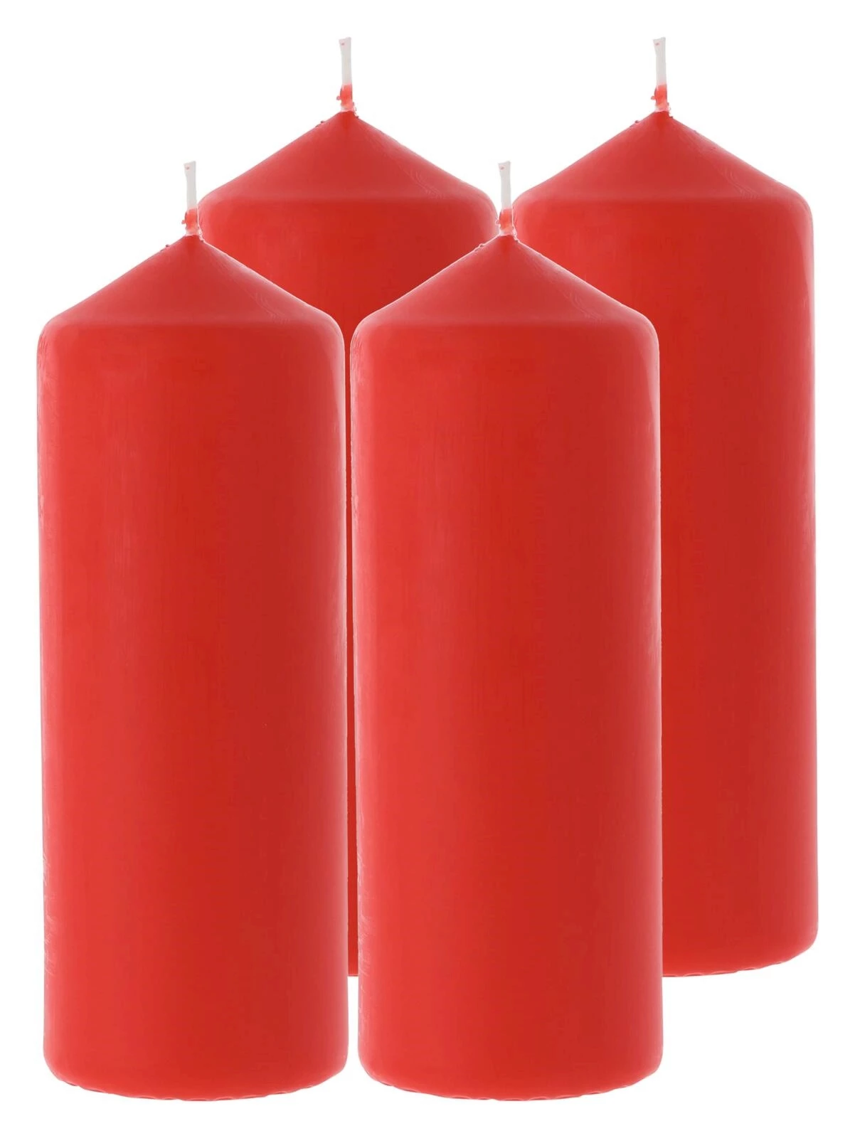 Zylinderkerze rot 6 ×16,5 cm