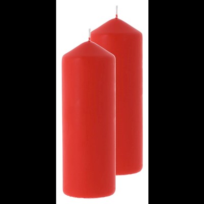 Bougie cylindrique rouge 70×200mm