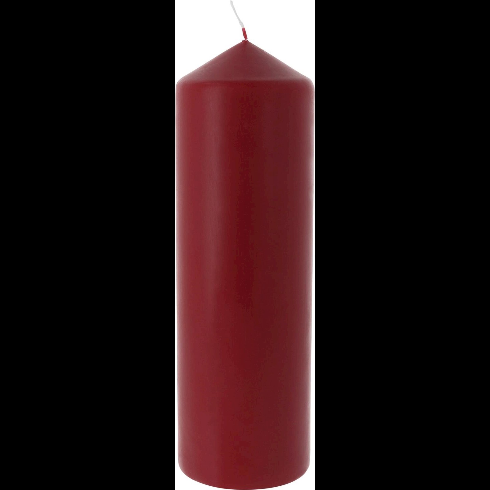 Bougie funéraire cylindrique rouge Ø6cm H12cm 12pcs-551-14