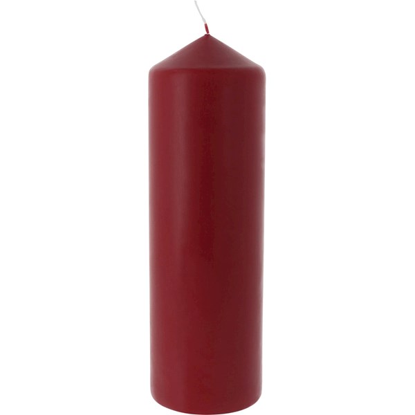 Bougie rouge antique 8 × 25 cm