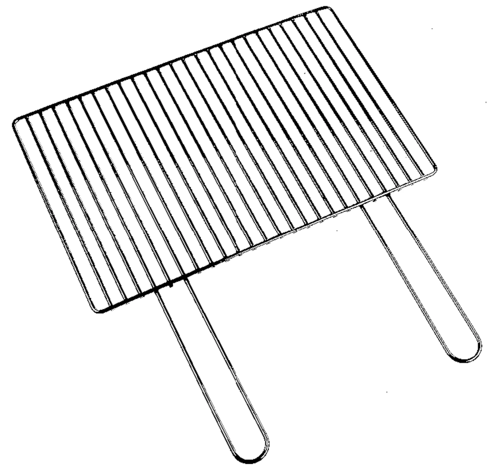 Grille en acier chromé 60×40cm