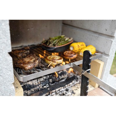 Barbecue p. bras pivot. 46 × 32 cm