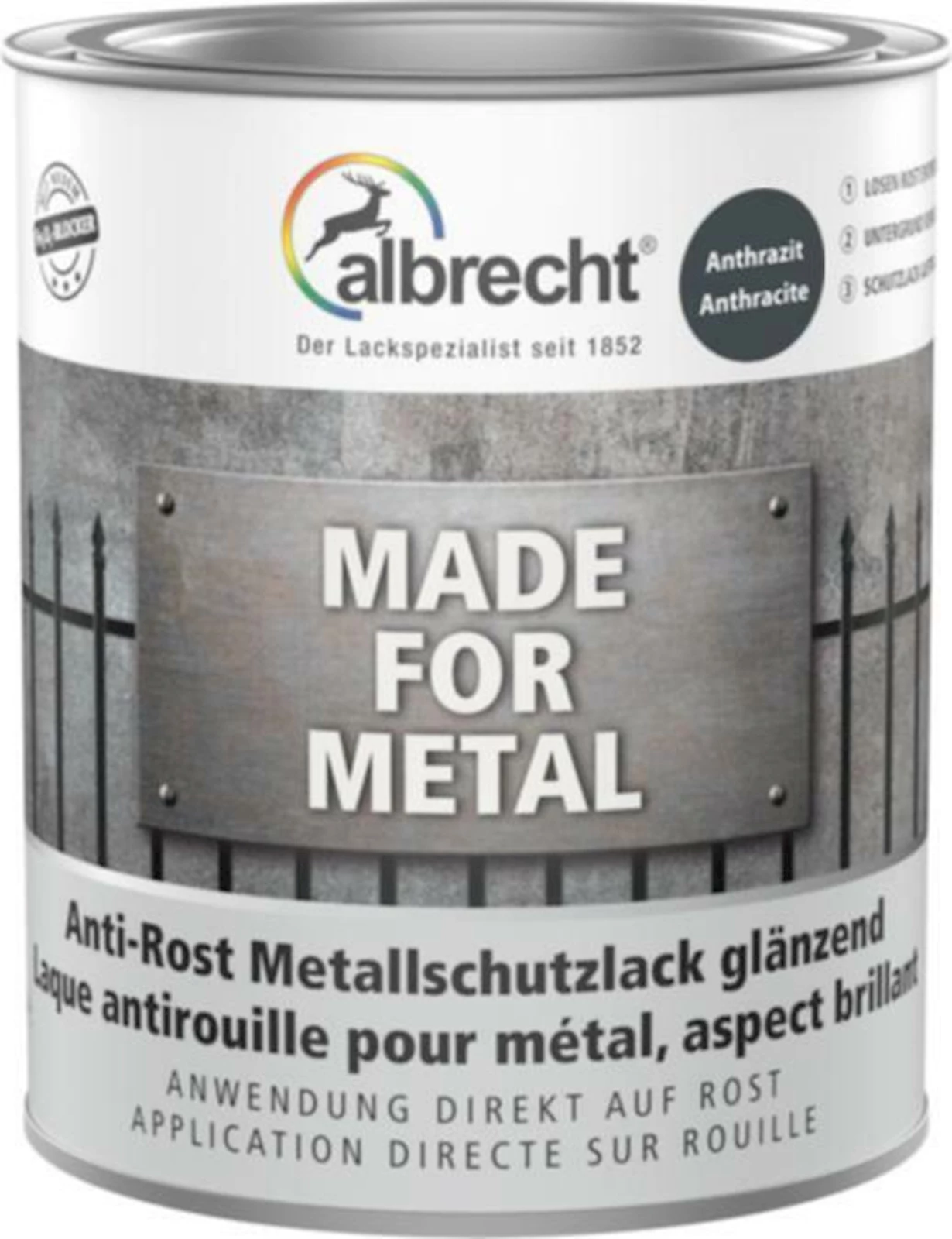 Metallschutzlack anthrazit 750 ml