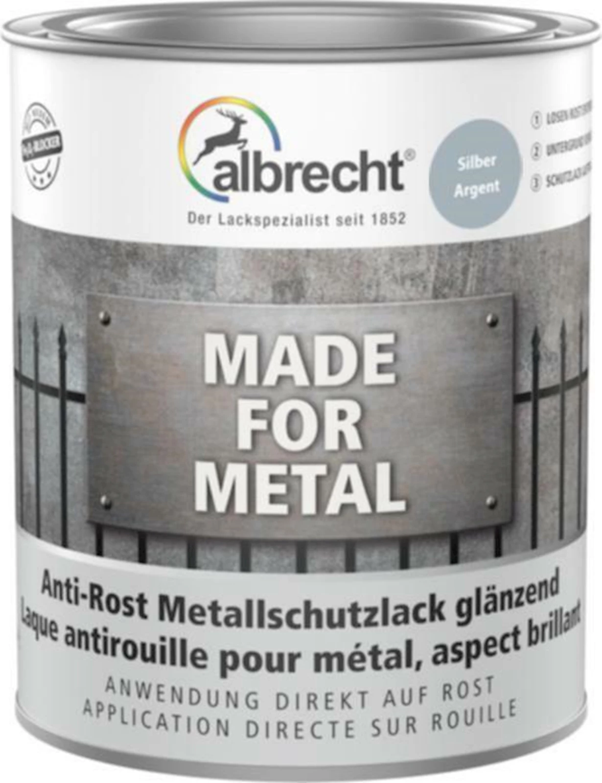 Metallschutzlack silber 250 ml