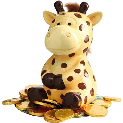 Caisse Girafe avec chocolate