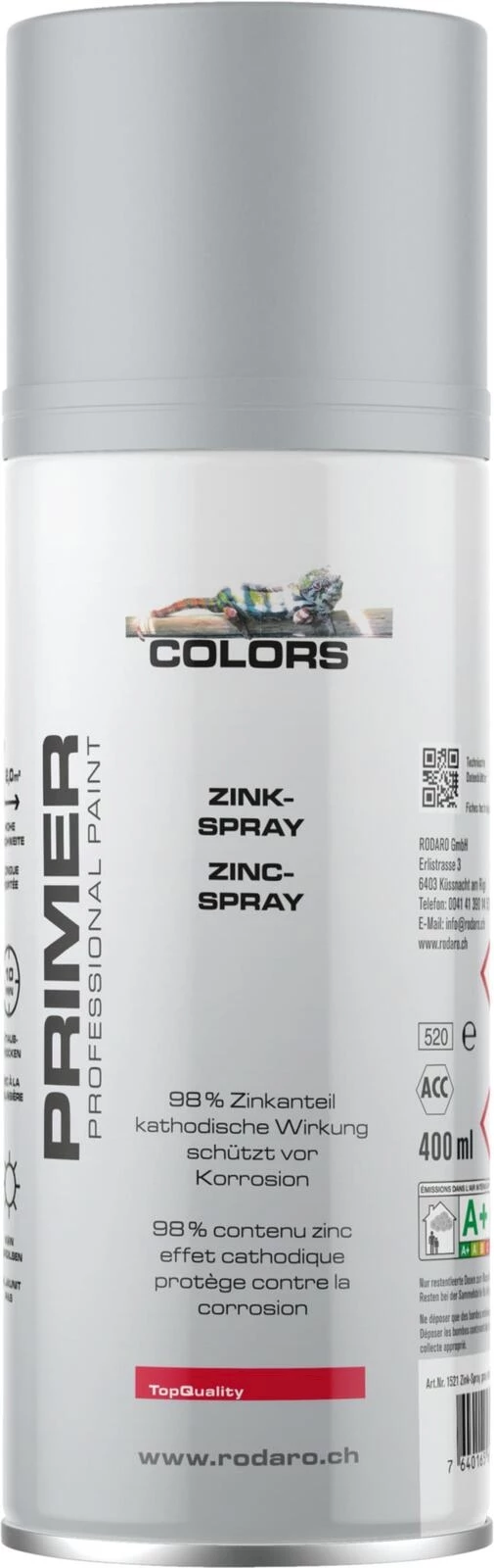 Zinkspray grau 400 ml