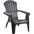 Chaise asp. bois anthracite