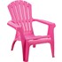Stuhl Holzoptik pink