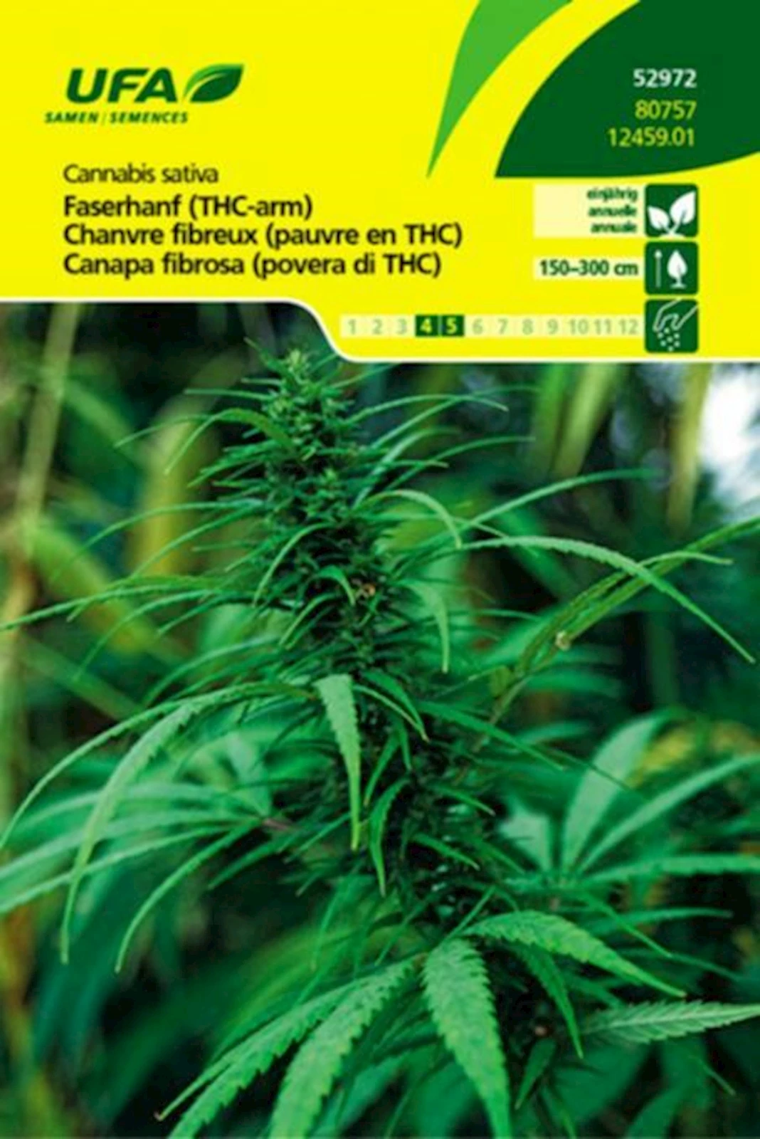 Faserhanf THC arm UFA