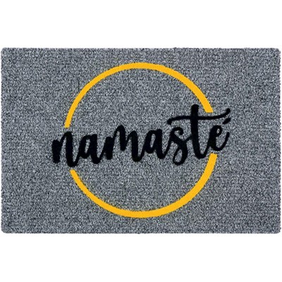 Türvorlage Namaste beflockt 40×60cm
