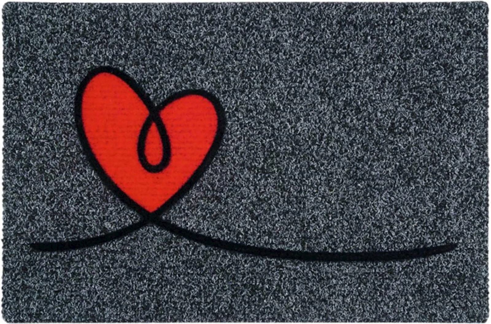 Paillasson coeur floqué 40×60cm