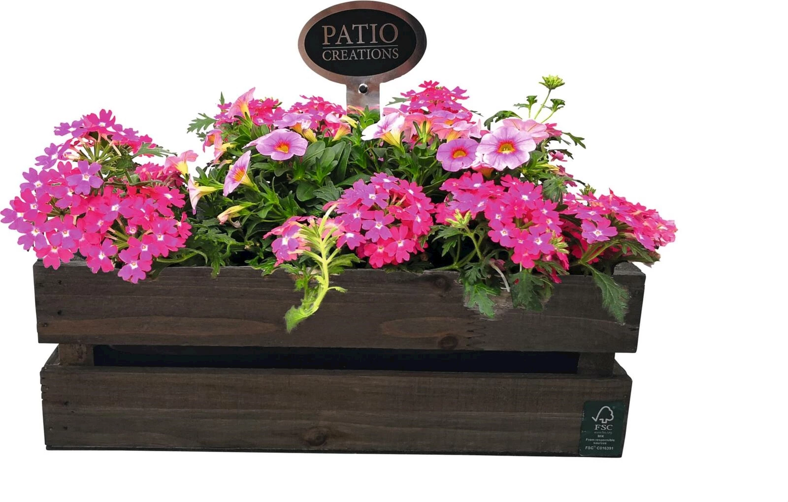 Holzkiste bepfl. P31 cm