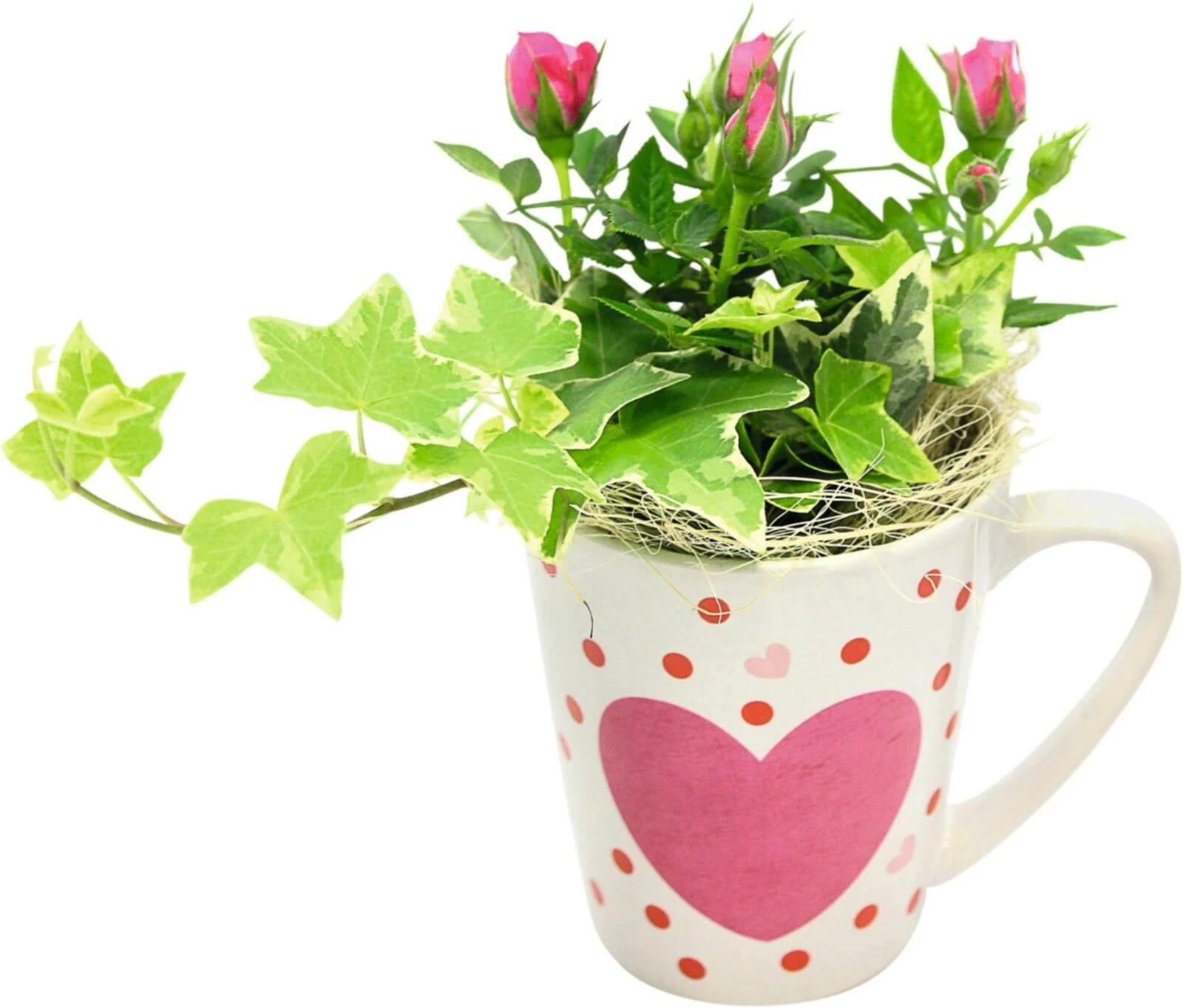 Keramikbecher mit Herz P10 cm